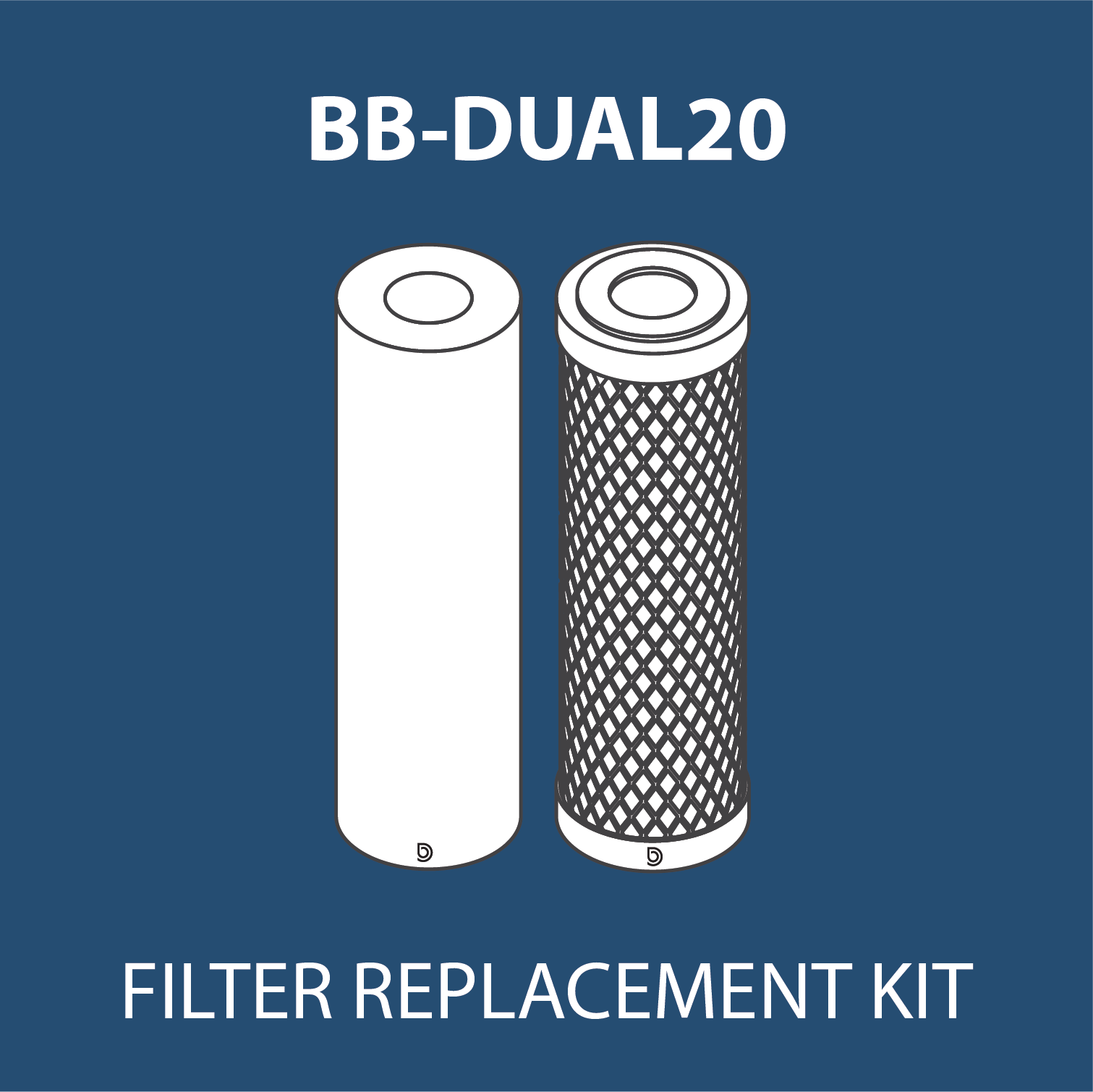 BB-DUAL20 Replacement Filter Kit