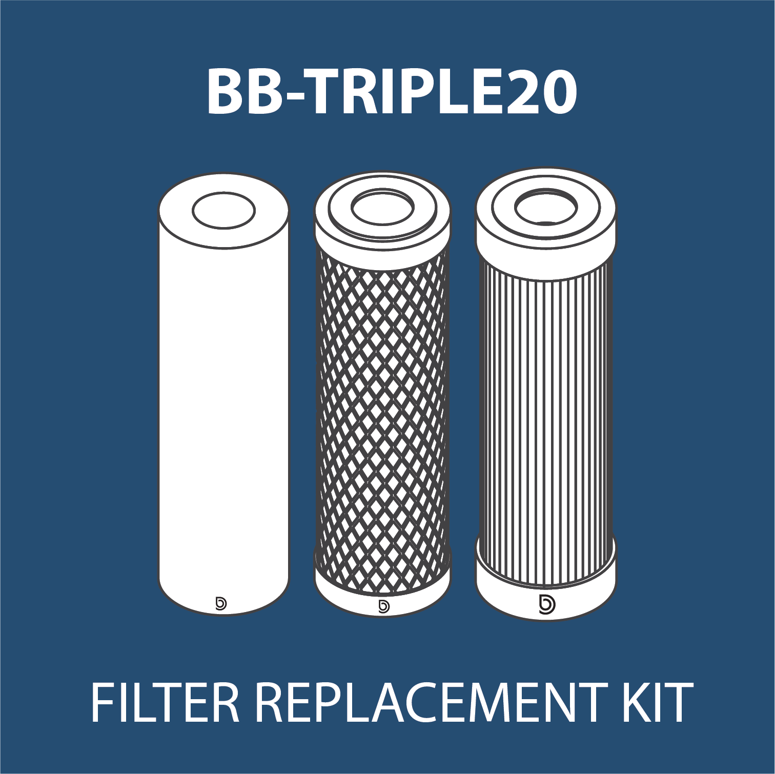 BB-TRIPLE20 Replacement Filter Kit