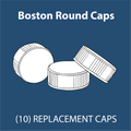 Boston Round Bottle Caps (10 Pack)